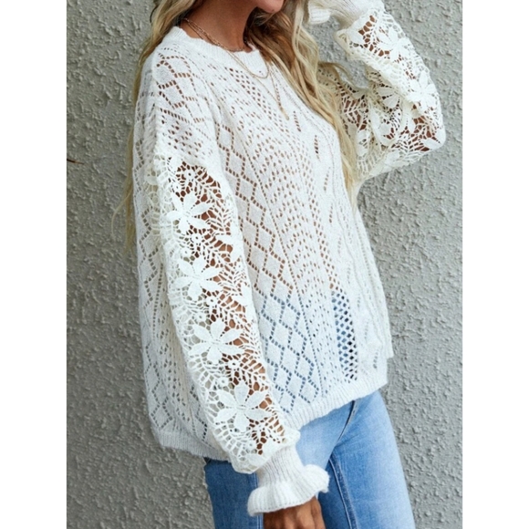 Knit Crochet Sweater - Picture 7 of 8